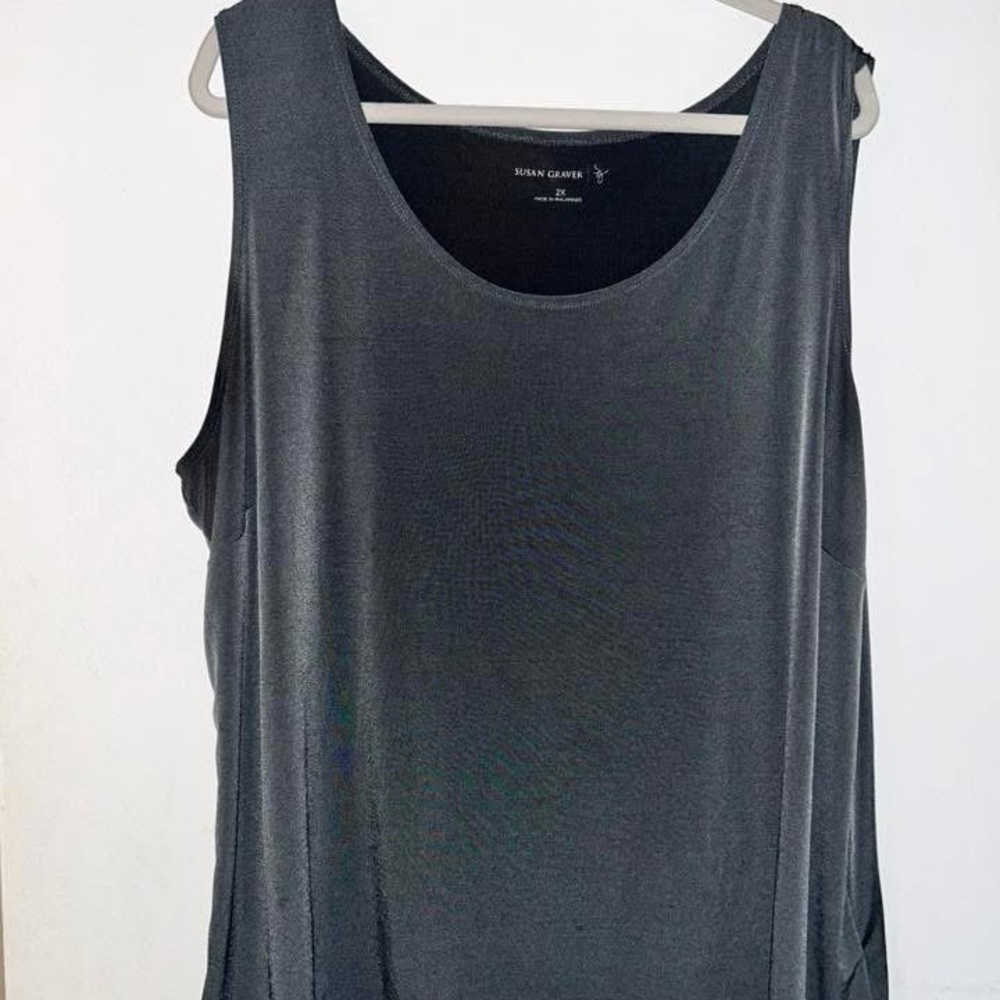 Gray Relaxed Tank Top